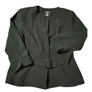 T. Milano Womens Black Jacket Size 14